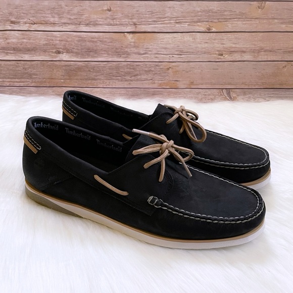 Timberland Men’s Atlantis Break Black Boat Shoes - Picture 1 of 7